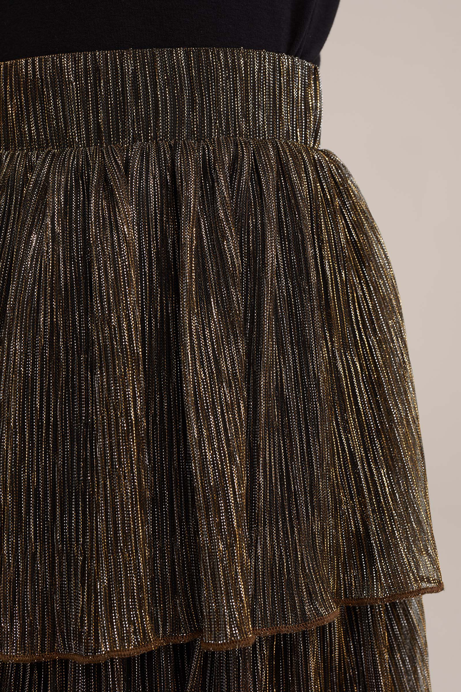 Meisjes rok met dessin WE Fashion Goud