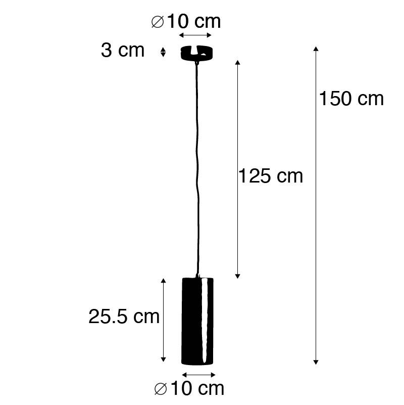 Smart hanglamp zwart incl. WiFi GU10 - Tubo
