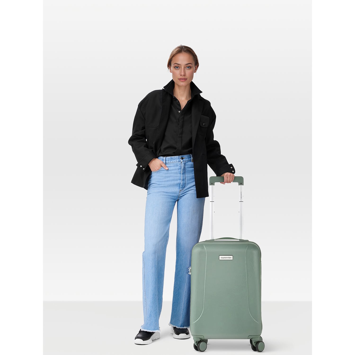 CarryOn Skyhopper 4 Wiel Trolley 55 olive