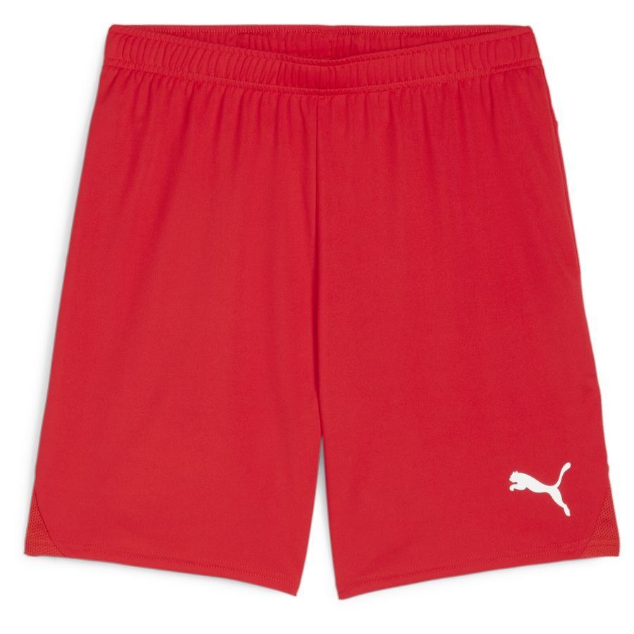 PUMA Short de Foot teamGOAL - Rouge/Blanc