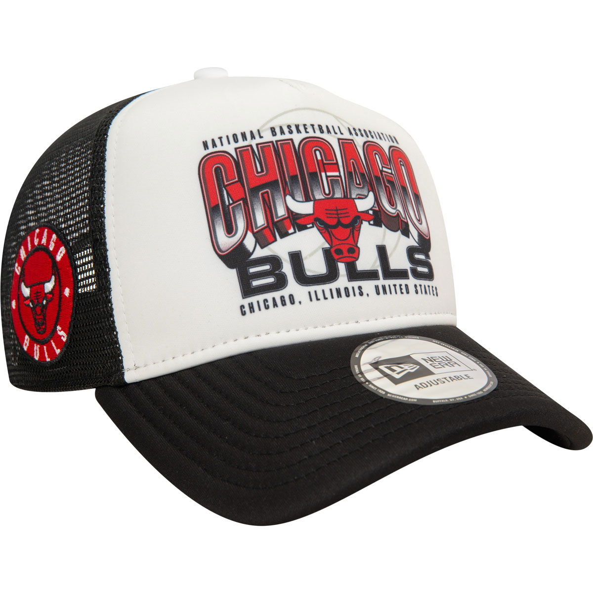 New Era NBA Team Colour Chicago Bulls Trucker Snapback Cap