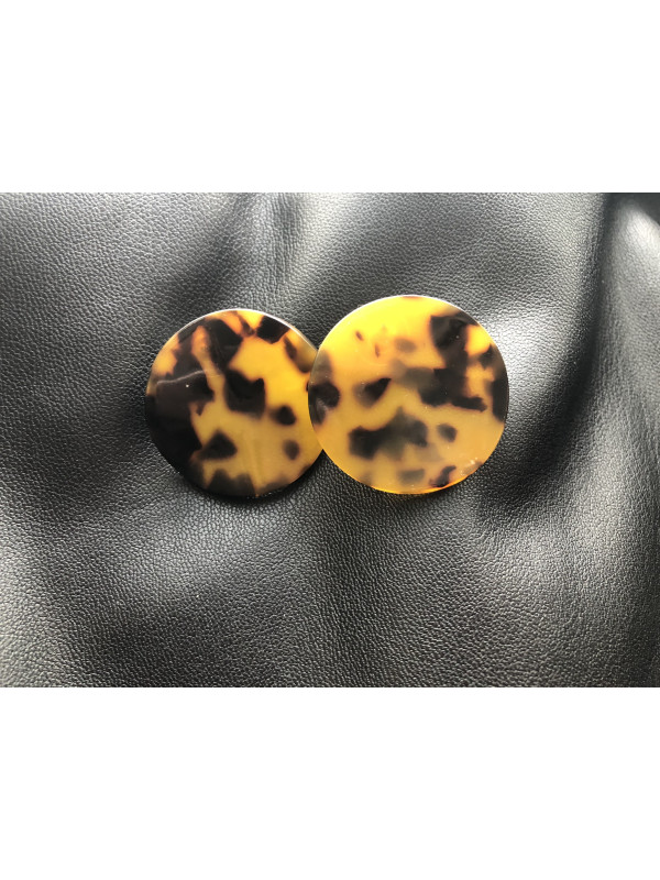 Boucles d'oreilles clous Imitation écaille de Tortue