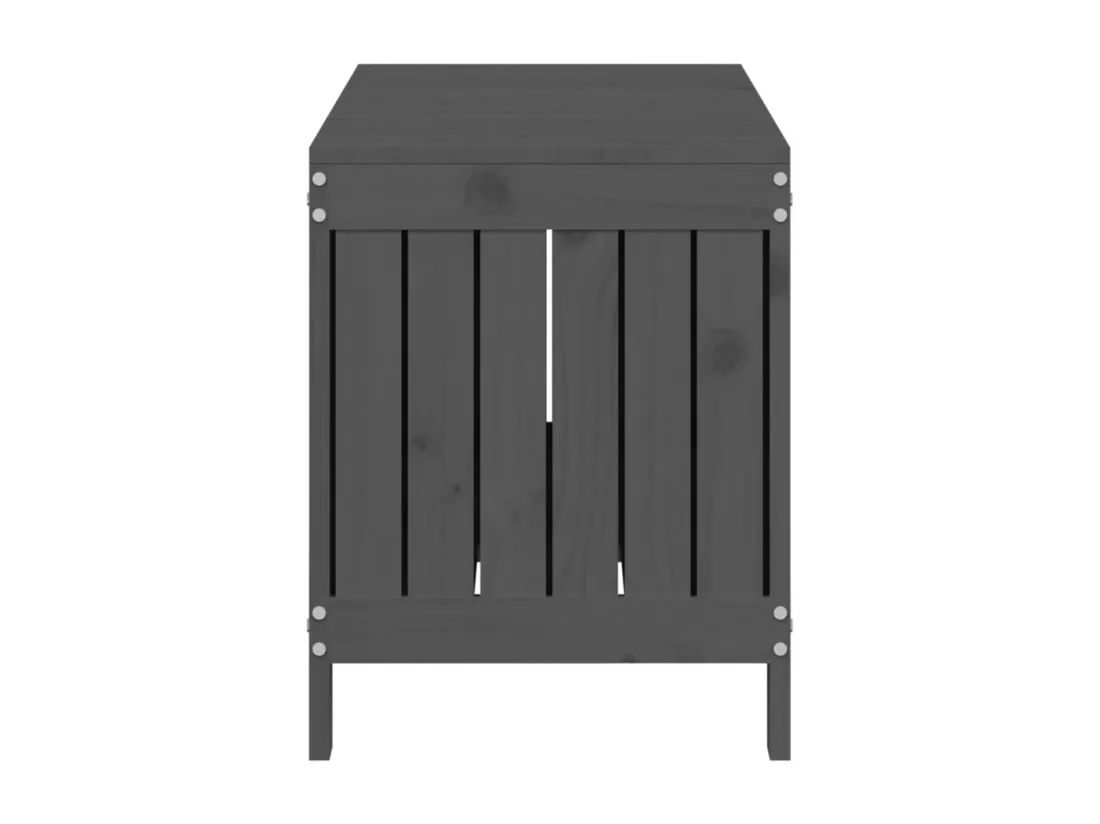 Boîte de rangement de jardin Gris 108x42,5x54 cm Bois de pin