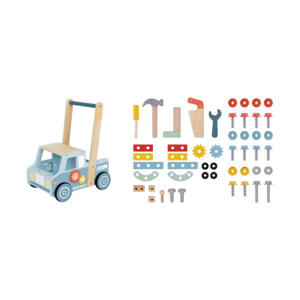 Tooky Toy Klus Loopwagen - Hout