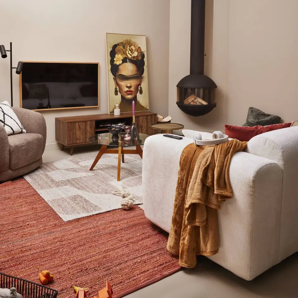 TV-meubel Imre - walnoot - 45x140x40 cm