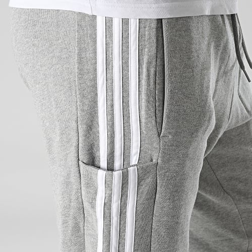 Pantalon Jogging A Bandes 3 Stripes IC9407 Gris Chiné