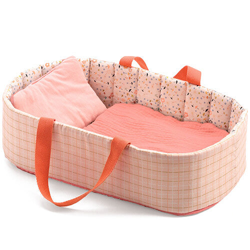 Djeco poppenreiswieg pomea - roze - 36 cm