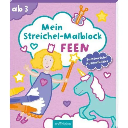 ars Edition Mein Streichel Malblock Feen