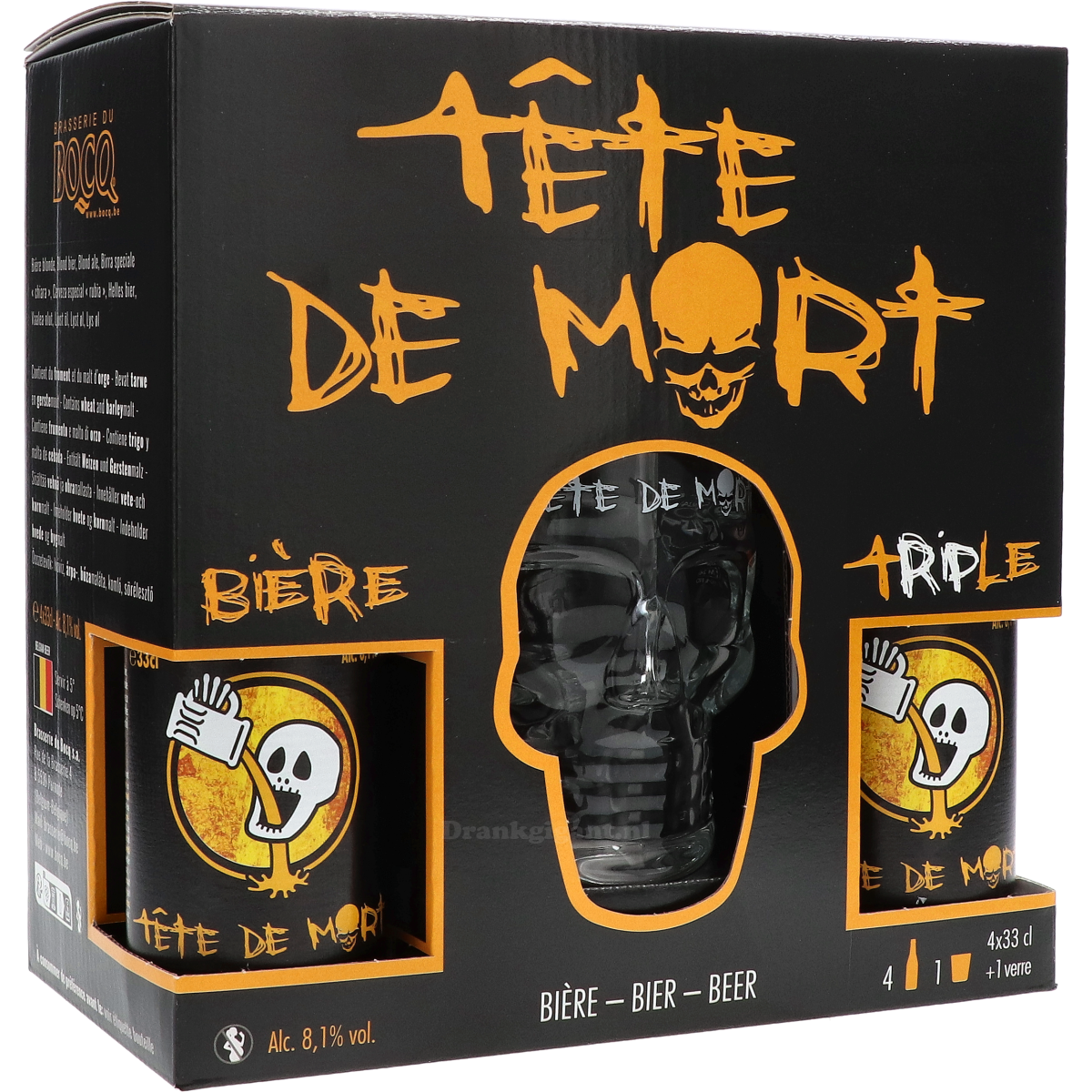 Tete de Mort Cadeaupakket met Skull Bierpul 132 cl