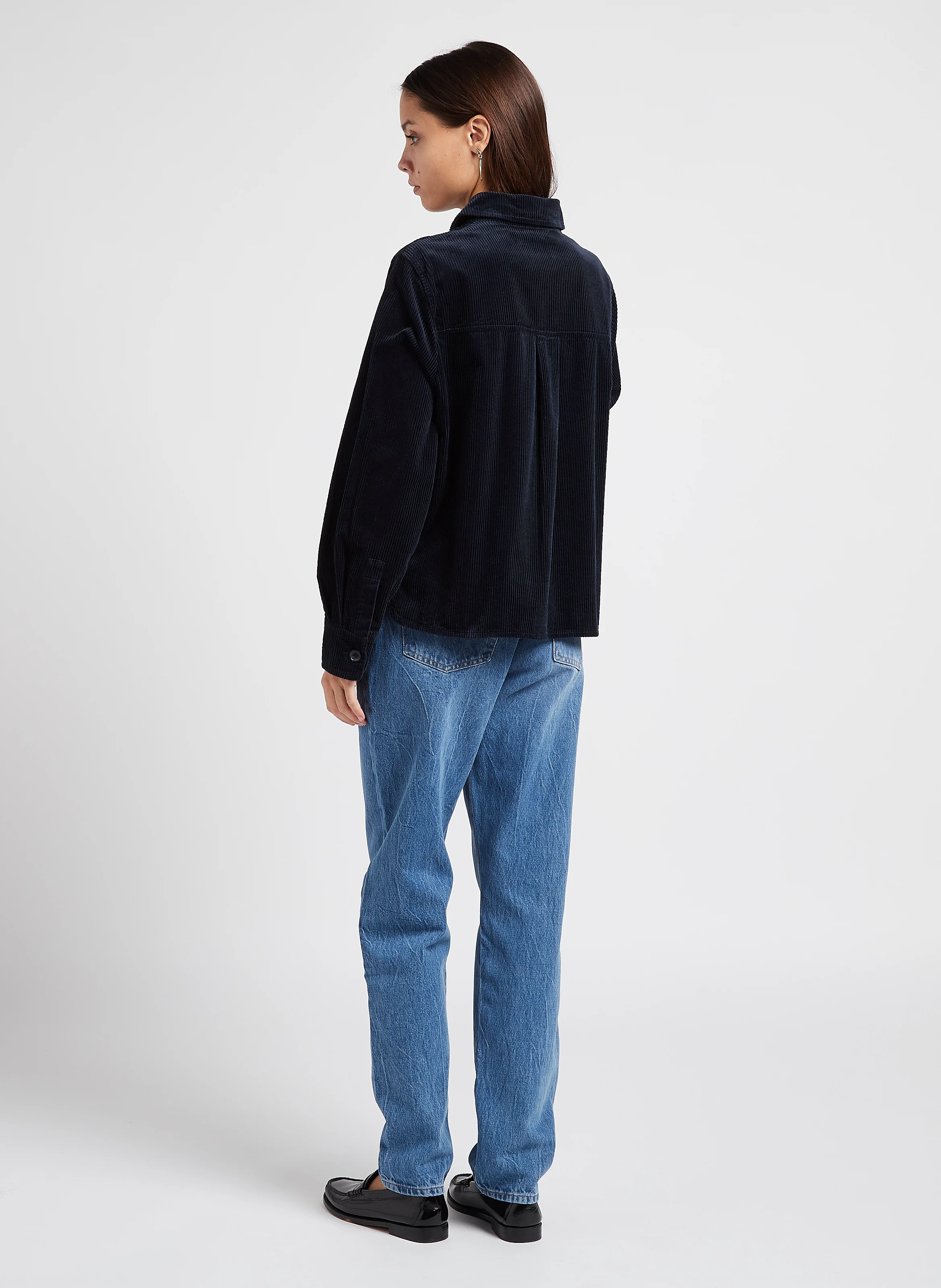 501 81 - Jean boyfriend taille haute en coton| Jean Délavé