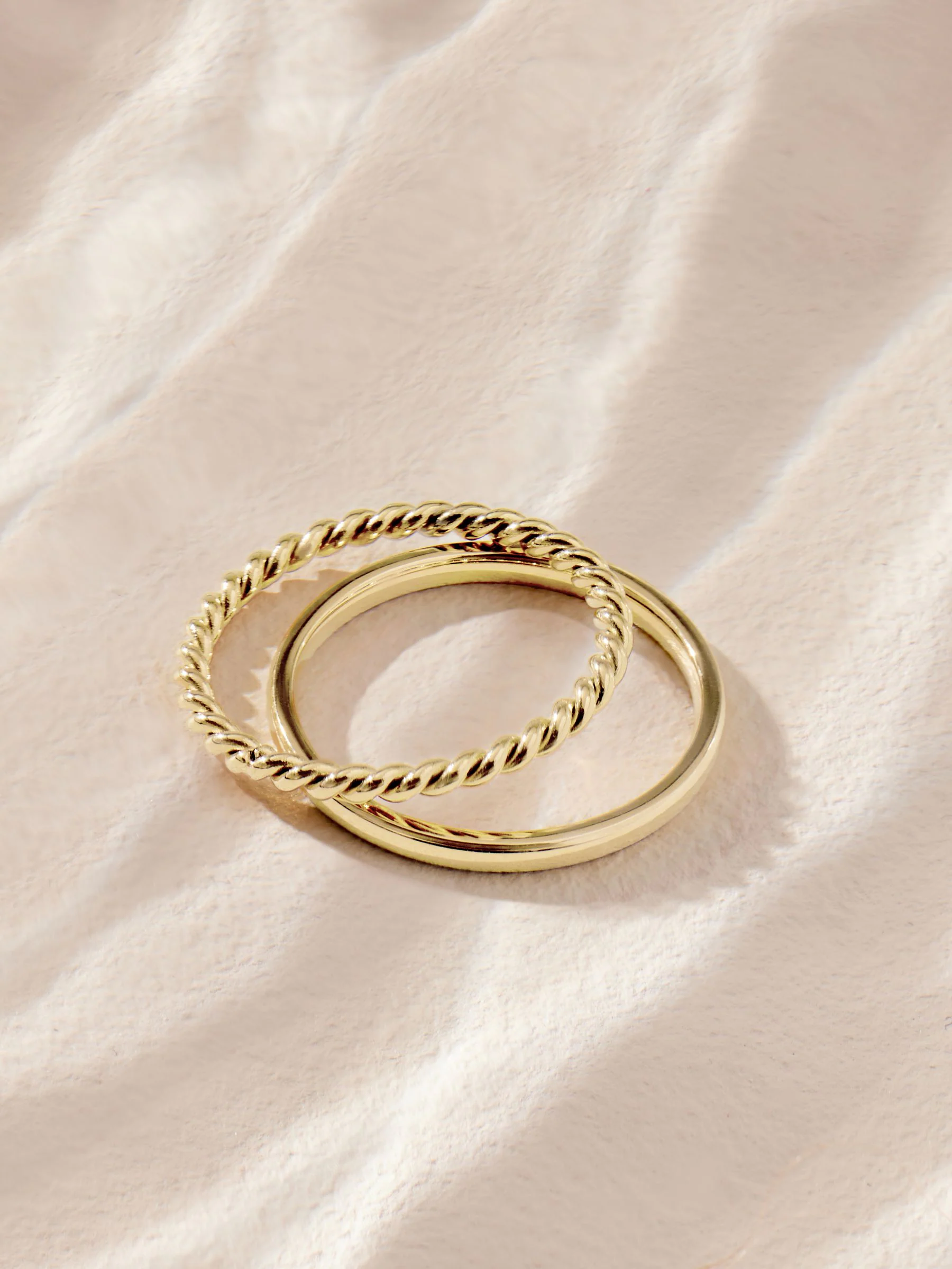 Goudkleurig - Stainless Steel Delicate Ring Pack