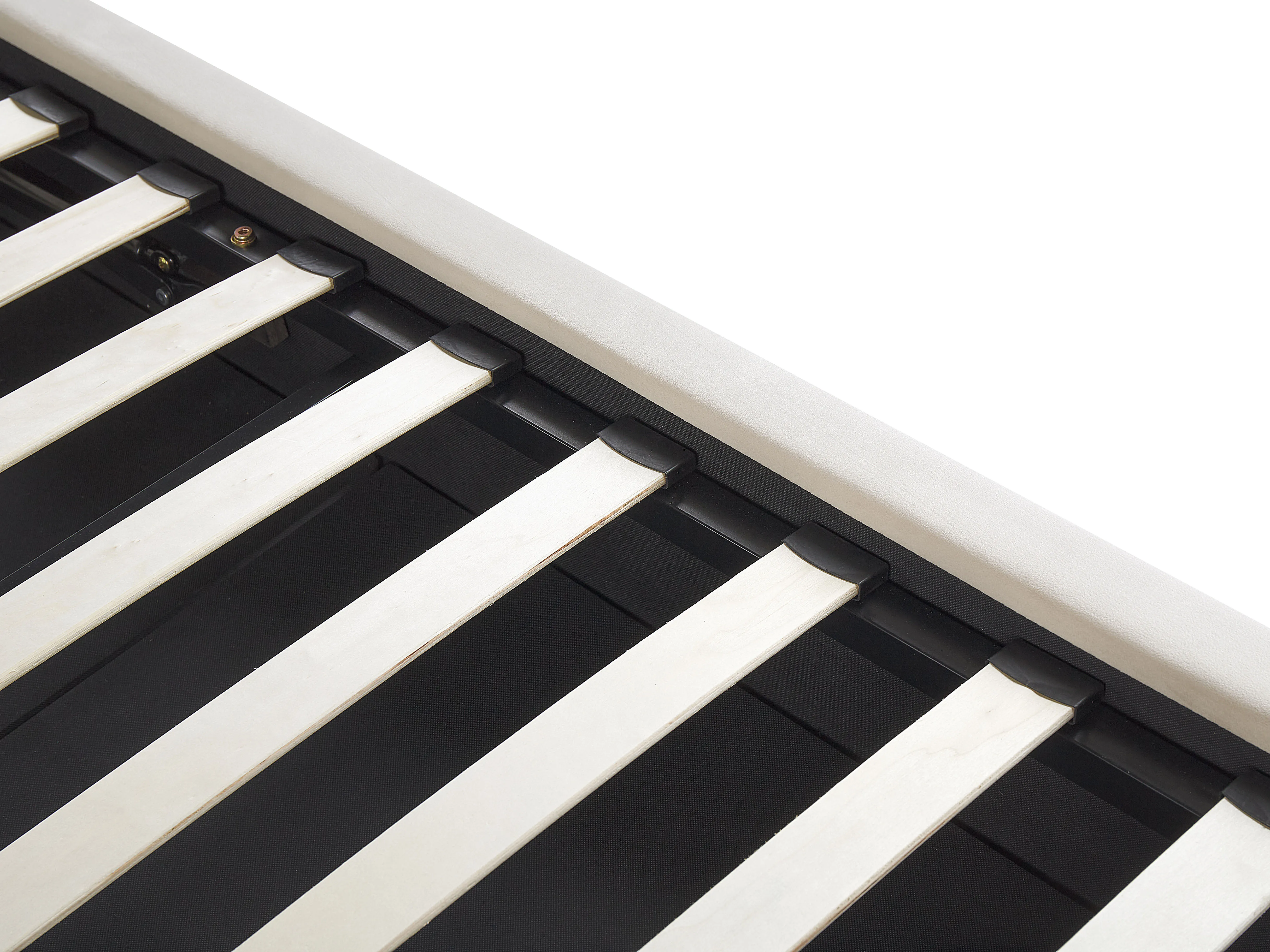 Bed met opbergruimte Fluweel BATILLY 180 x 200 cm Lichtbeige