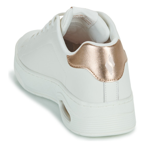 Skechers - UNO COURT - COURTED AIR - Blanc / Doré