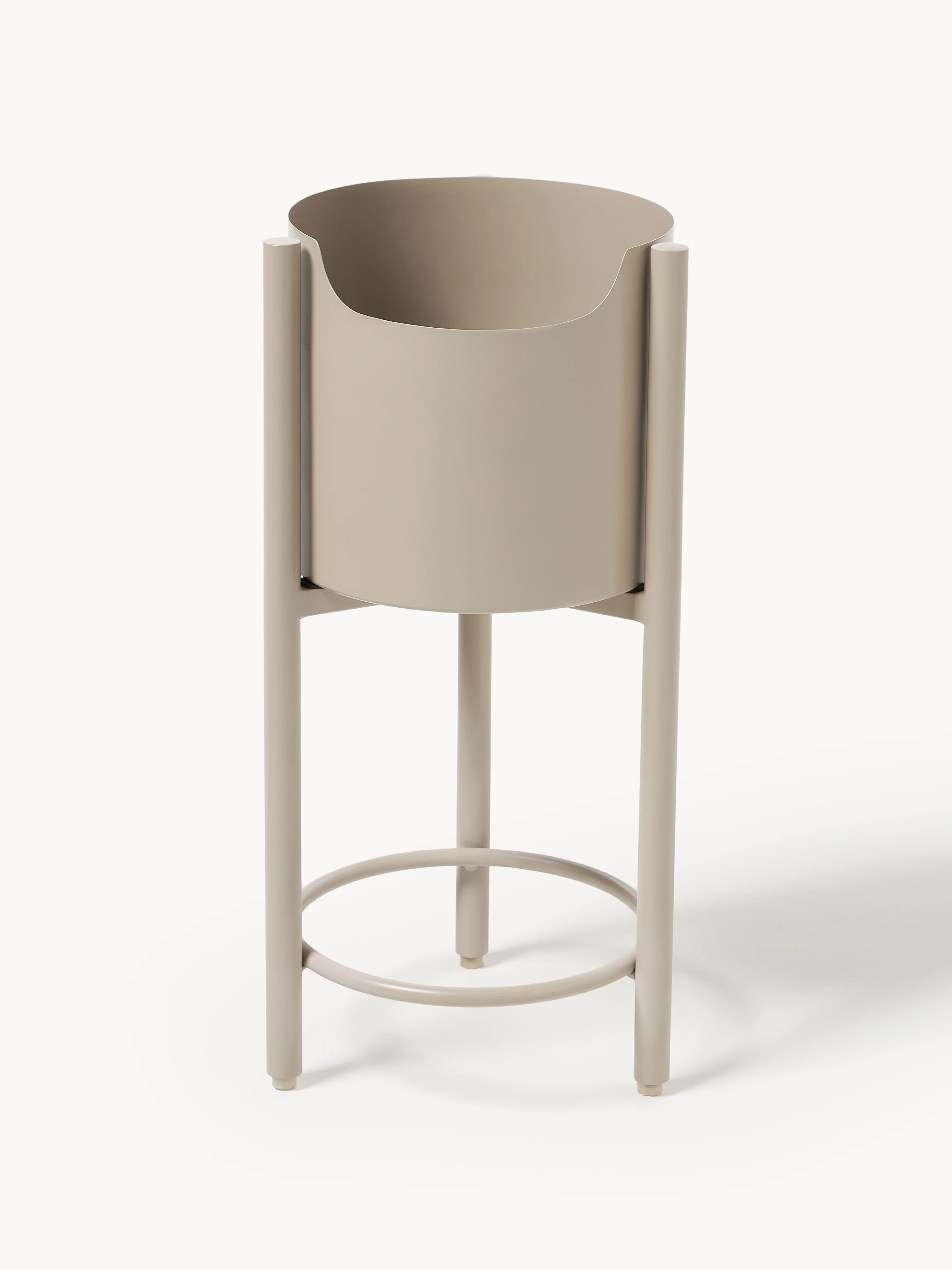 Metalen plantenbak Taru, H 45 cm