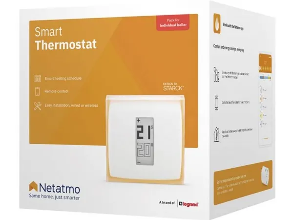 Netatmo Thermostat by Starck - Termostat - trådløs - 802.11b/g/n