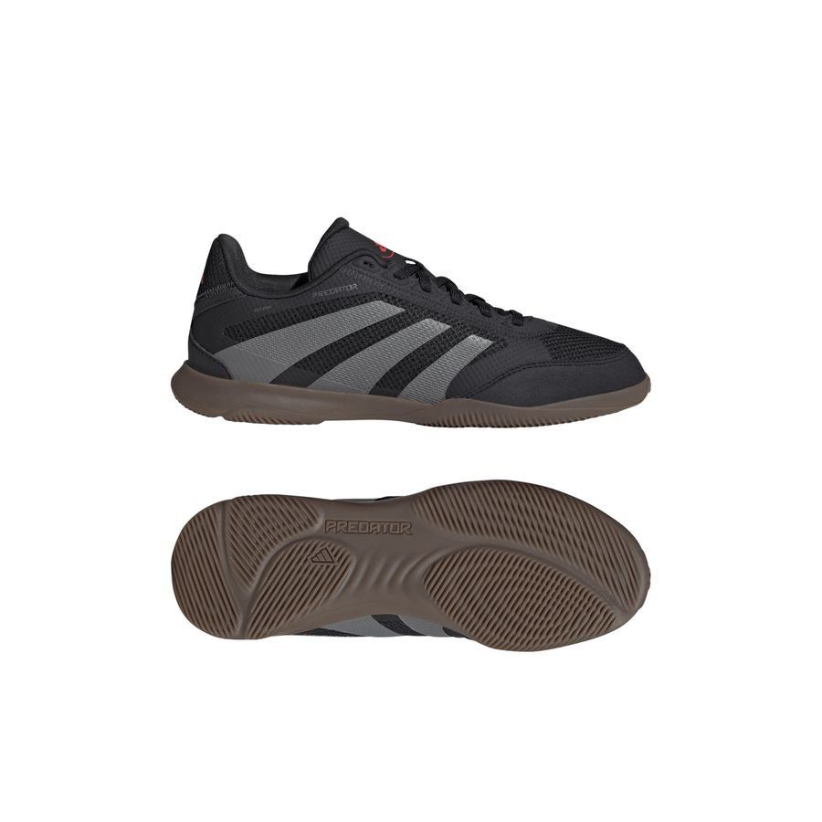 adidas Predator League IN Stealth Victory - Noir/Gris/Lucid Red Enfant