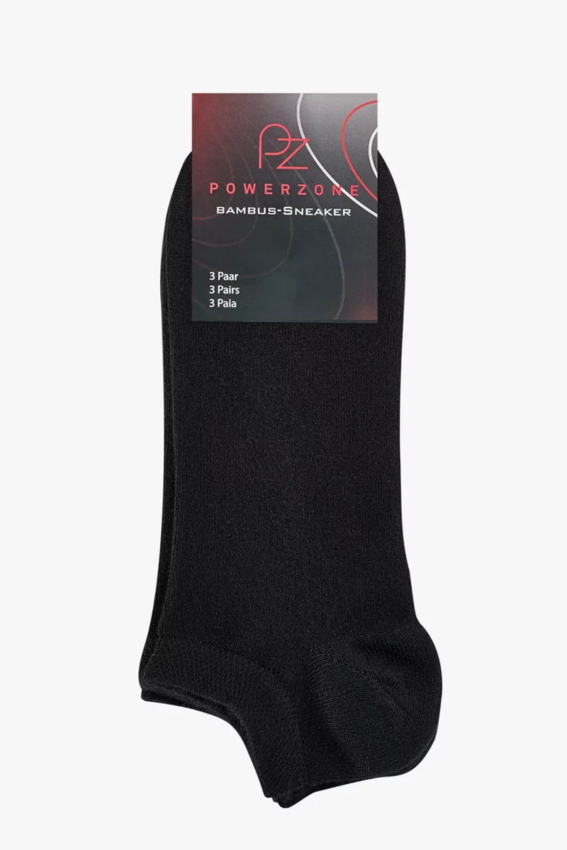 POWERZONE 3-Pack Bambus 43-46 Sneaker Socken