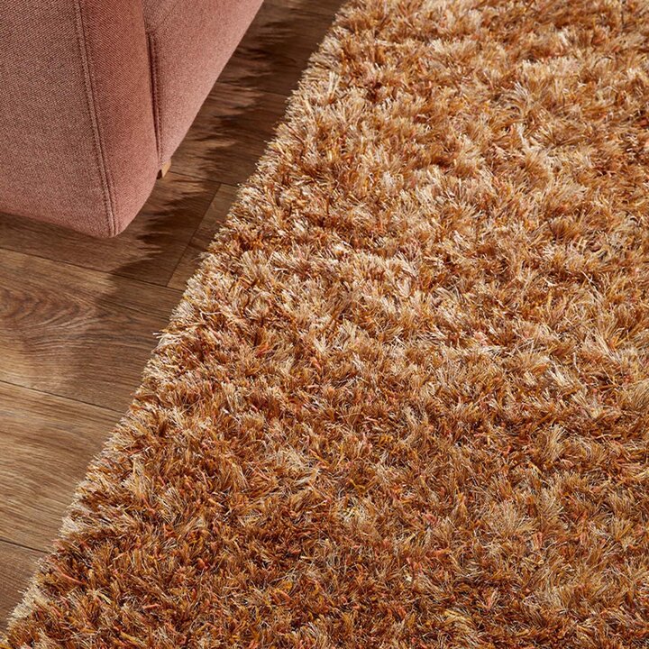 Shaggy vloerkleed op maat - New Paulo Goud 030