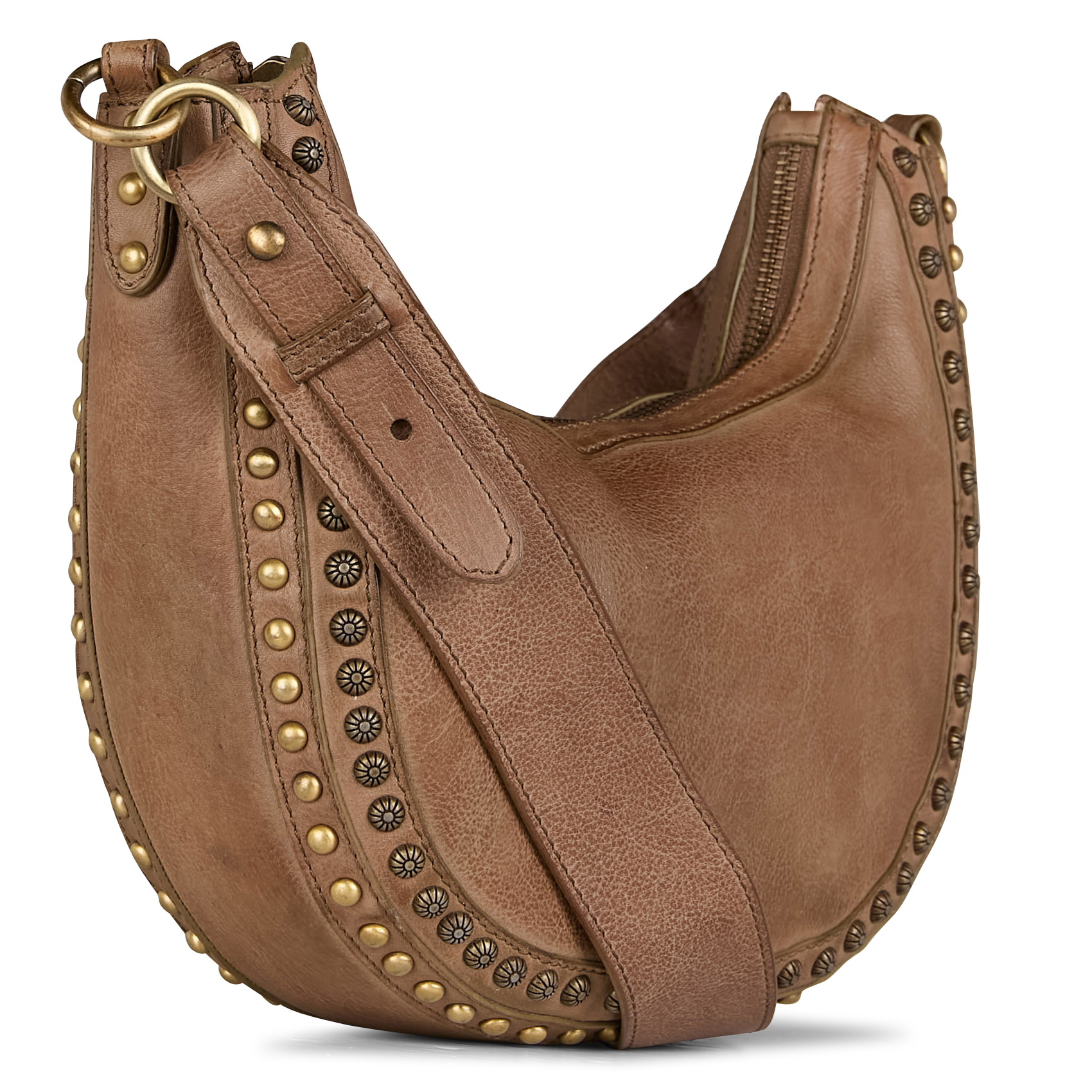 GASPARD - Sac bandoulière en cuir | Gris
