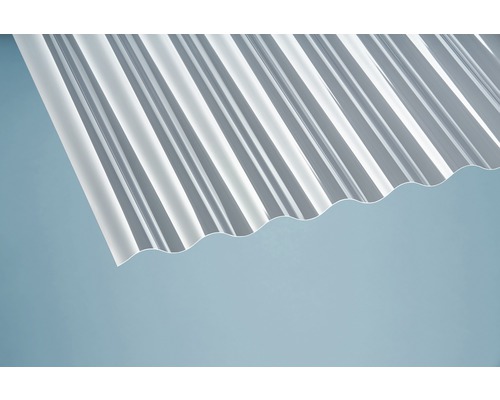 PVC golfplaat Sinus 76/18 helder 2000 mm x 900 mm x 0,8 mm