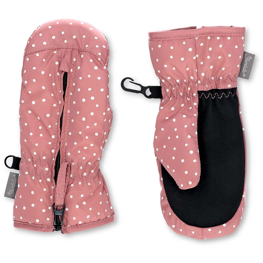 Sterntaler Fäustlinge Punkte rosa