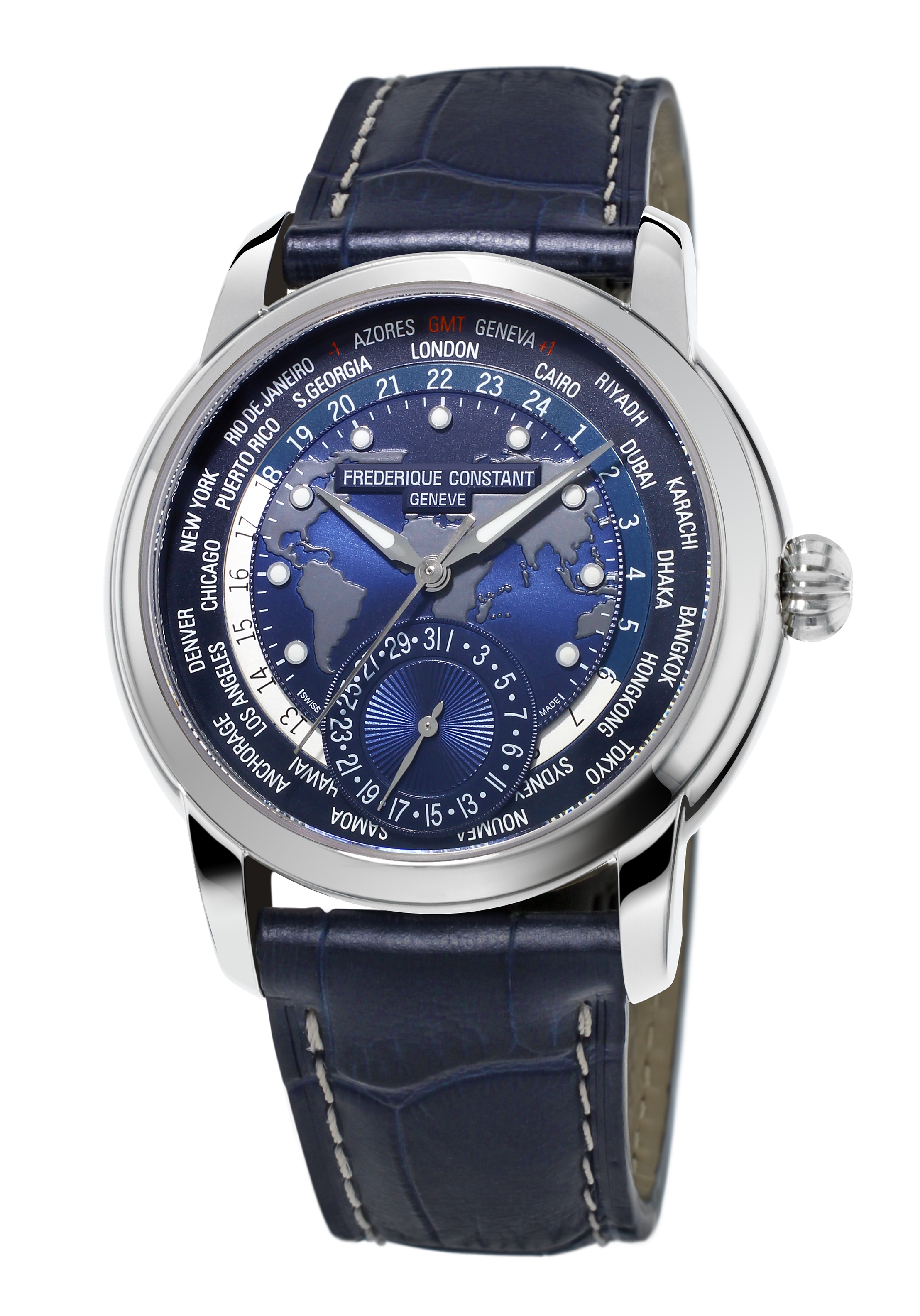 Frederique Constant Worldtimer Automatikuhr FC-718NWM4H6