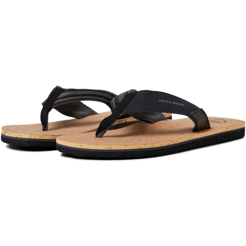 Jack & Jones - 12203967 JFWRITCHIE CORK SANDAL ASPHALT Negro