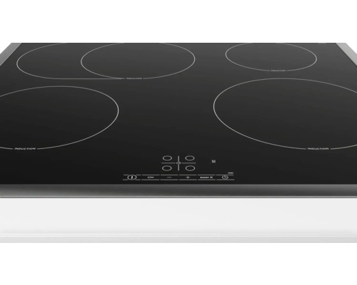 Bosch inductiekookplaat met frame, 58,3 x 51,3 cm, 4 kookzones, PIF64RBB5E
