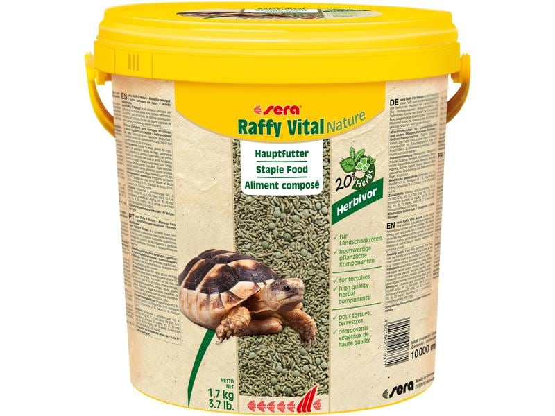 sera Hauptfutter Raffy Vital Nature, 10'000 ml, 1.7 kg Mischfuttermittel für alle Landschildkröten