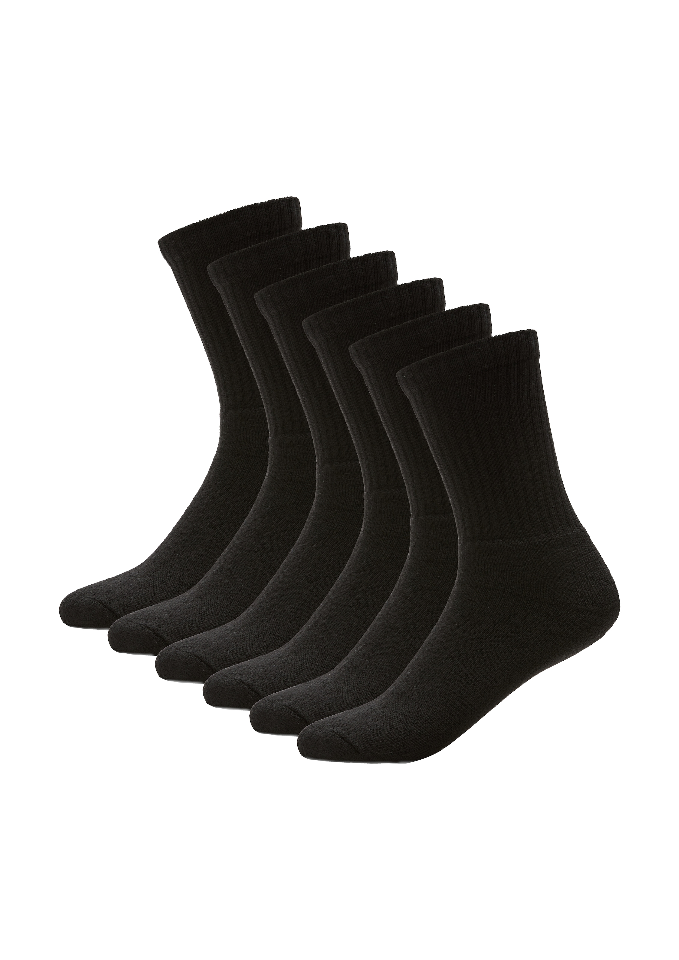 s.Oliver Sportsocken »essentials« 6 Paar tlg. elastischer, druckfreier Bund