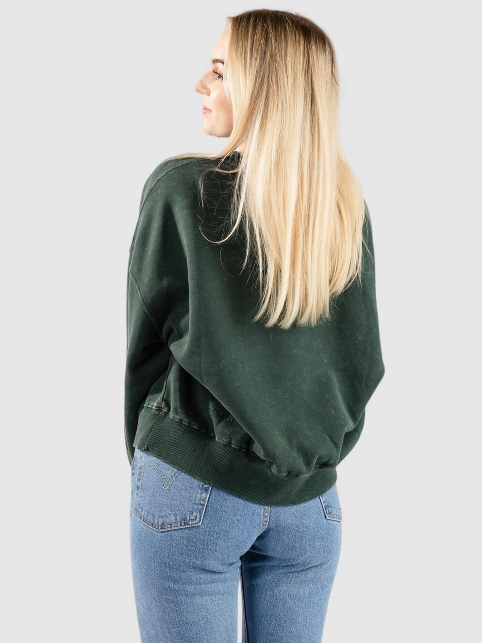 Ninth Hall Albie Min Crew Sweater wash green