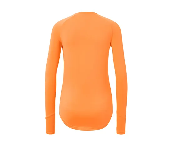 Langarm-Funktionsshirt, neonorange