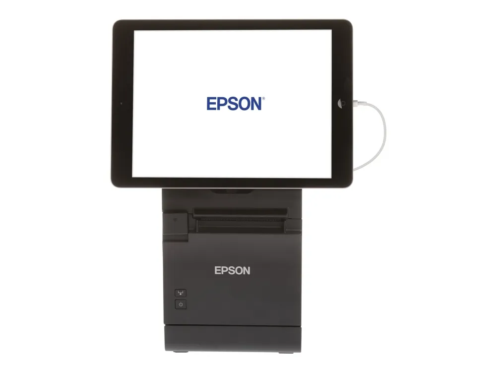 Epson TM m30II-S (011) - Kvitteringsprinter - termisk linje - Rulle (7,95 cm) - 203 x 203 dpi - op til 250 mm/sek. - USB 2.0, LAN, USB 2.0 vært, Lightning - skærer - hvid
