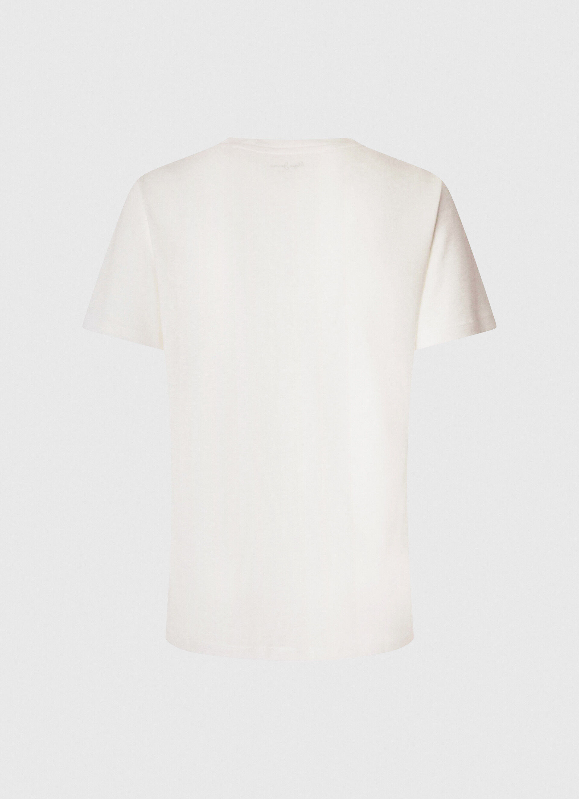 Camiseta Strass com logo estampado - branca