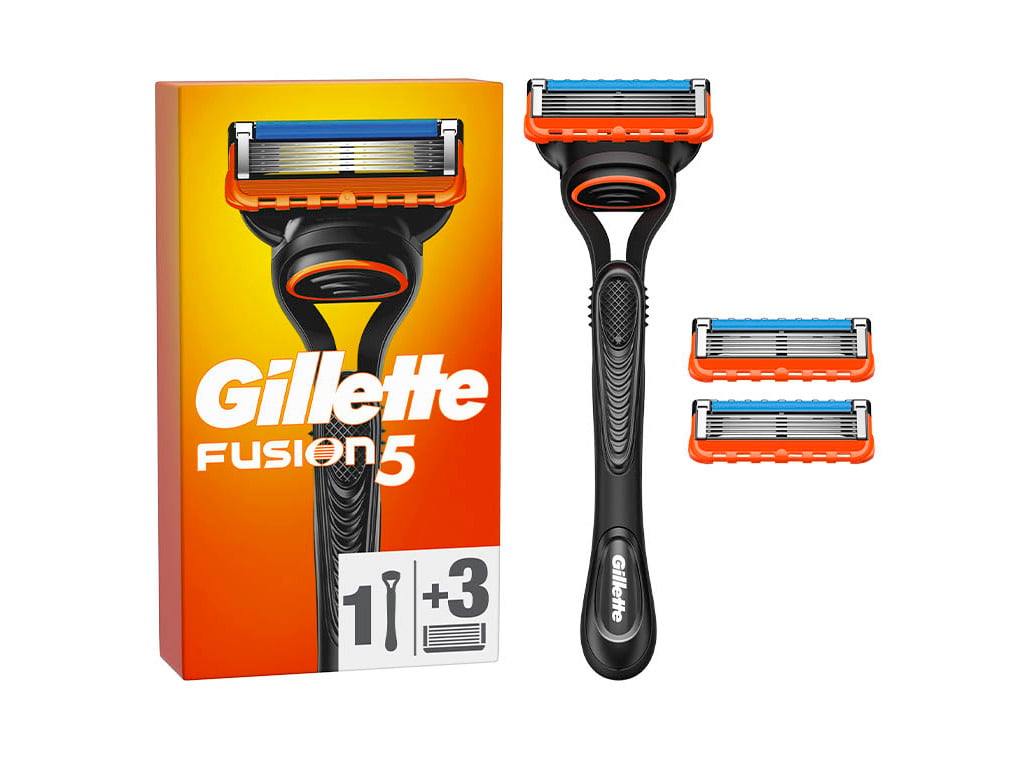 MÁQUINA DE BARBEAR COM 2 RECARGAS DE LÂMINAS FUSION5 GILLETTE