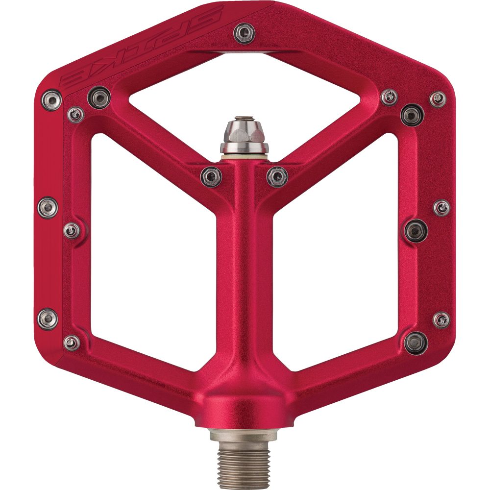 Spank Spike Reboot Flat Pedale red