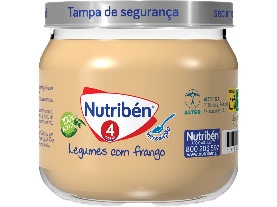 BOIAO NUTRIBEN LEGUMES COM FRANGO 120 G