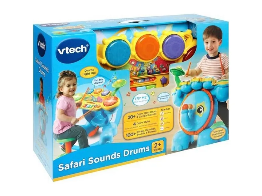 Vtech Baby safari trommesæt DK