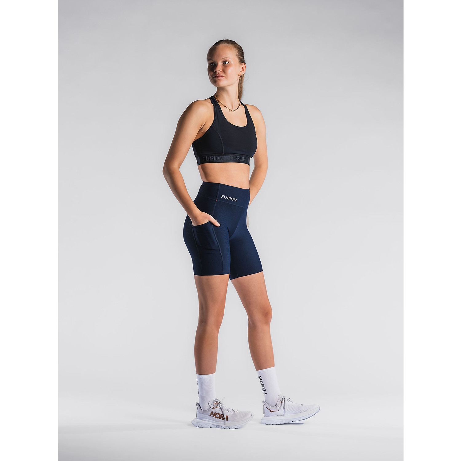 Fusion Run Singlet Korte Legging Set Dames