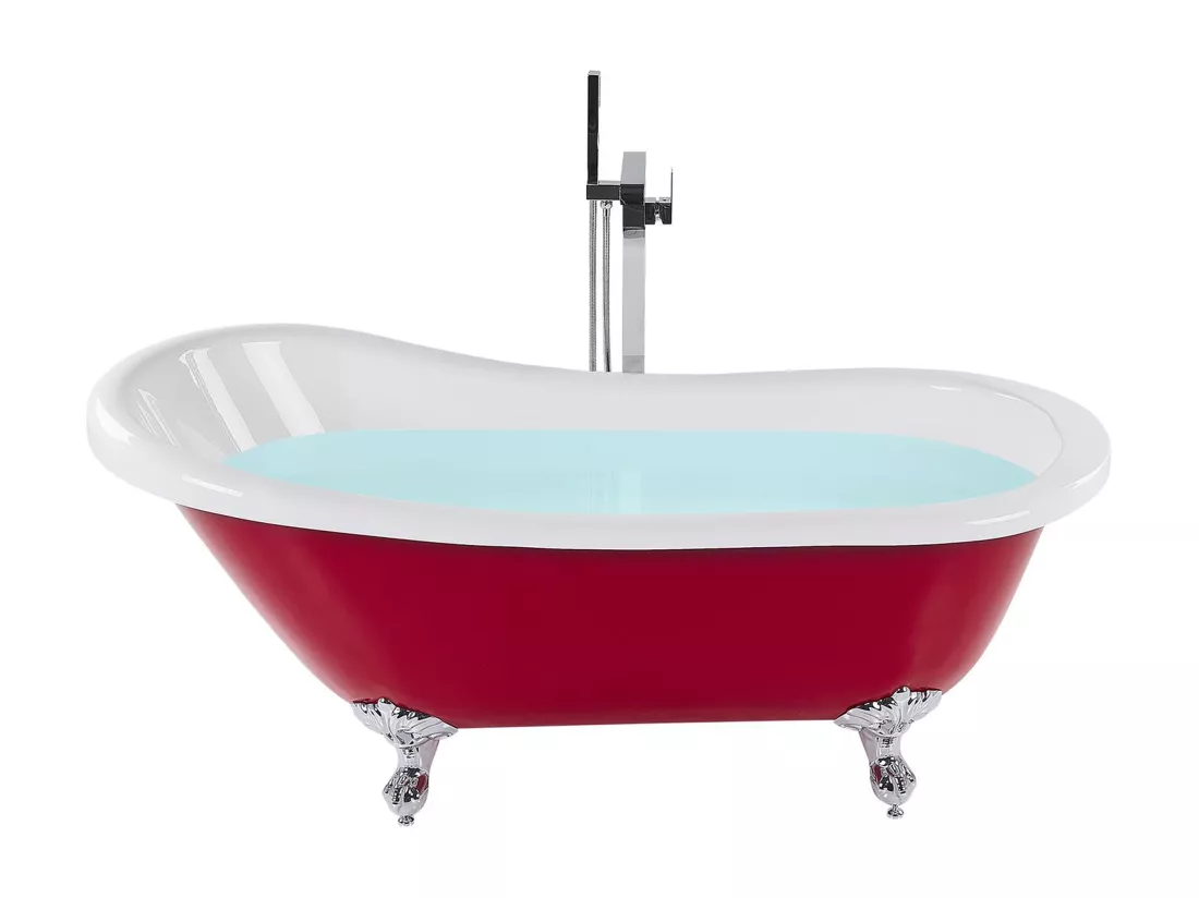 Baignoire îlot rouge 153 x 77 cm CAYMAN