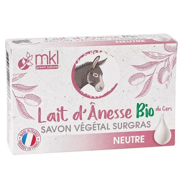 Sabonete vegetal supergordo de leite de burra MKL Green Nature 100g