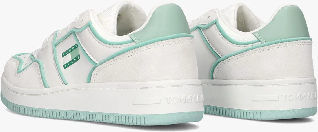 TOMMY JEANS witte tommy jeans lage sneakers tjw retro basket foam edge