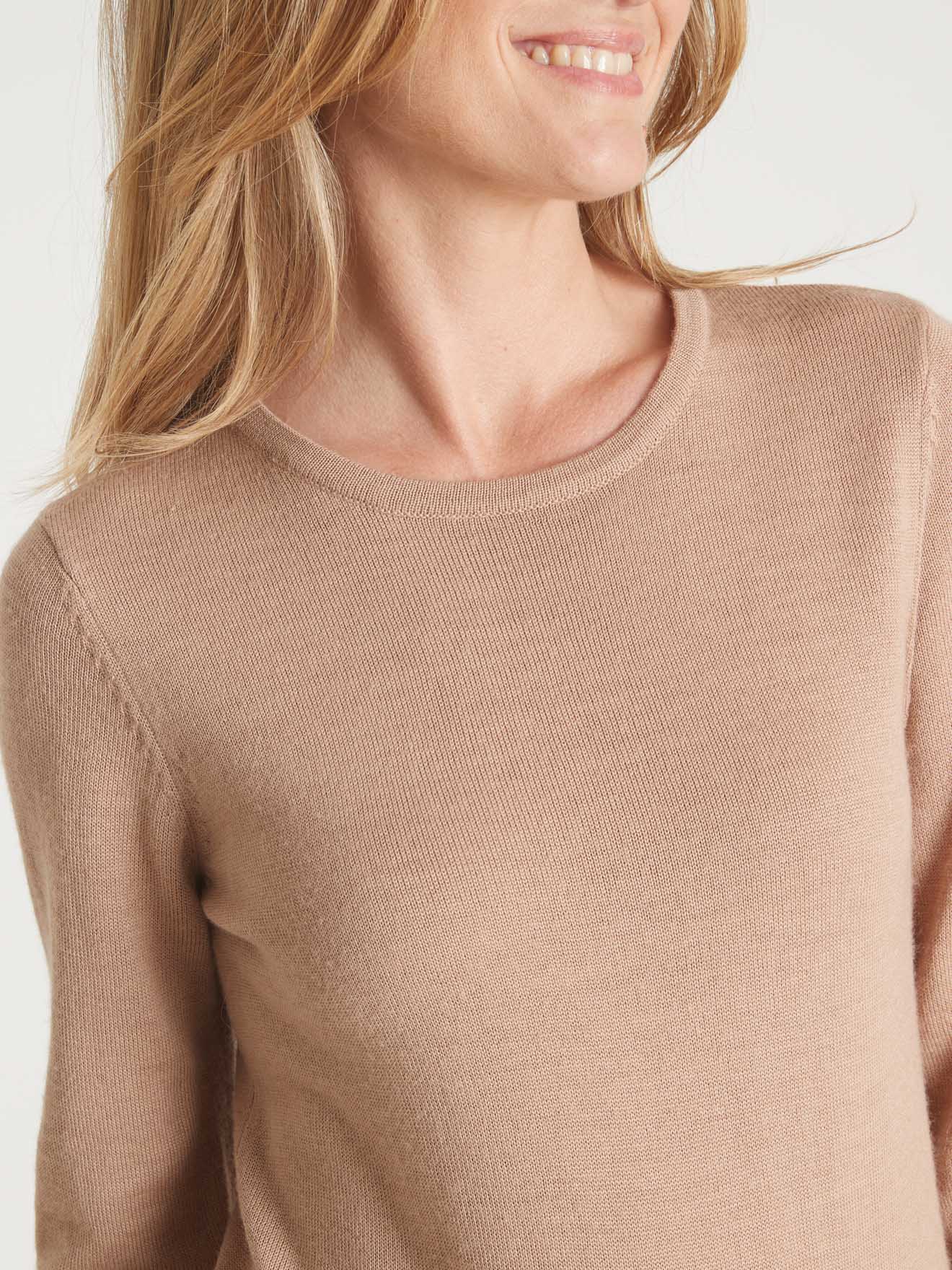 Pull encolure ronde 50% laine mérinos