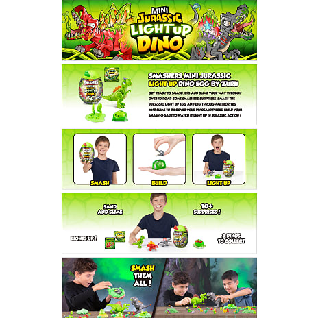 Smashers Jurassic mini light up Dino