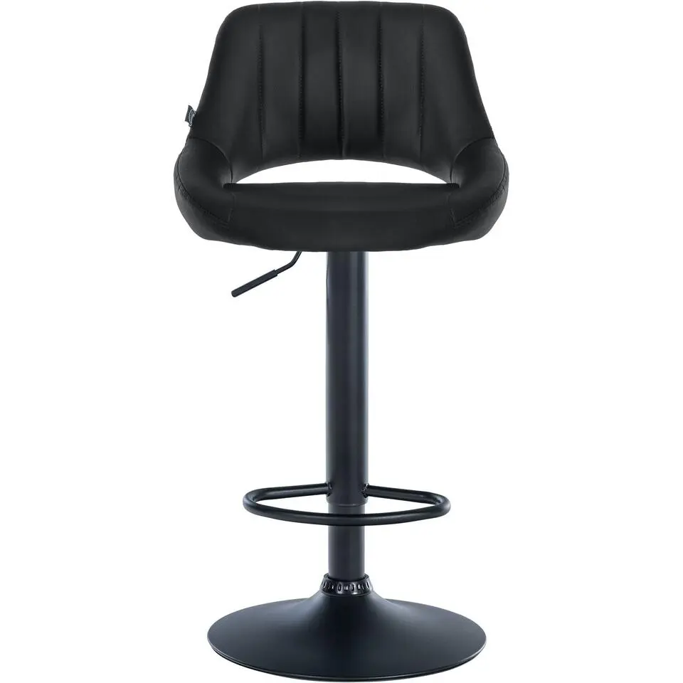 CLP Barkruk Milet zwart Frame - Kunstleer - zwart