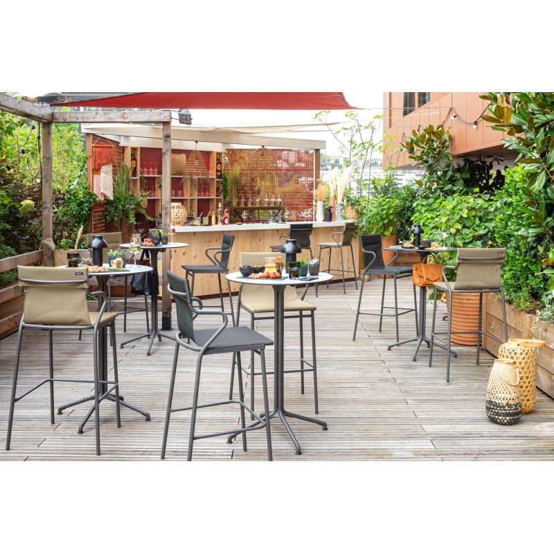 Table d'extérieur haute Guéridon - Mange debout HORIZON Ø 69 cm