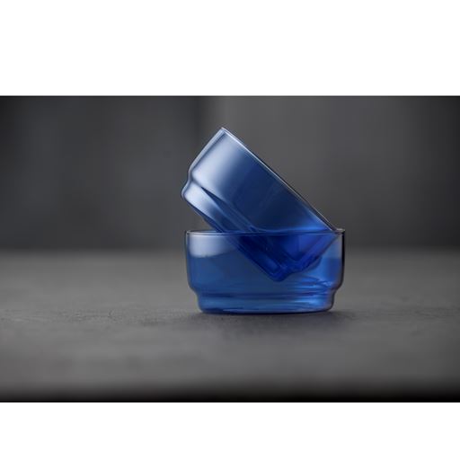 Lyngby Glas Torino 2-pak Skål, Blå, Ø12 cm