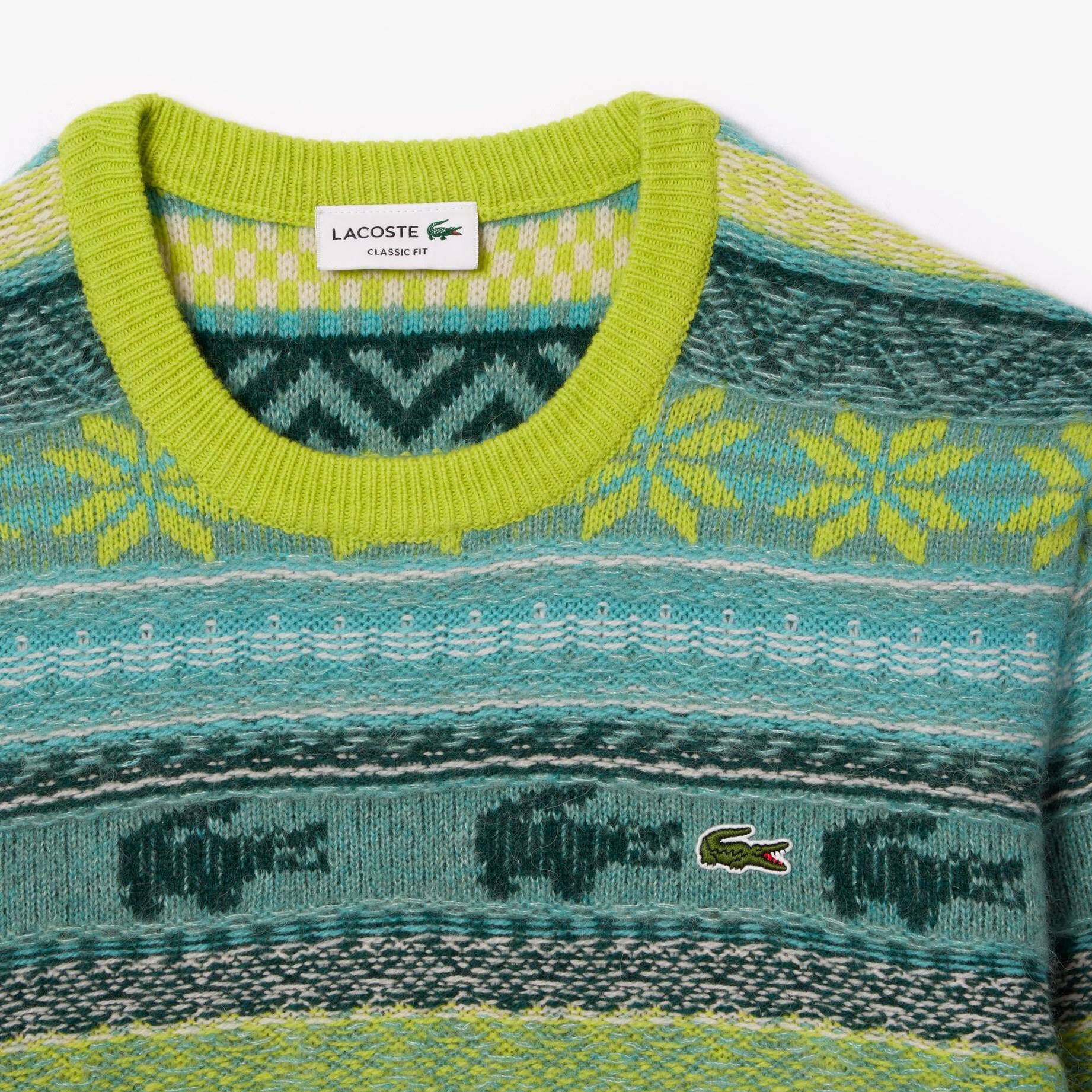Lacoste| Herren Strickpullover mit Schurwolle und Alpaka