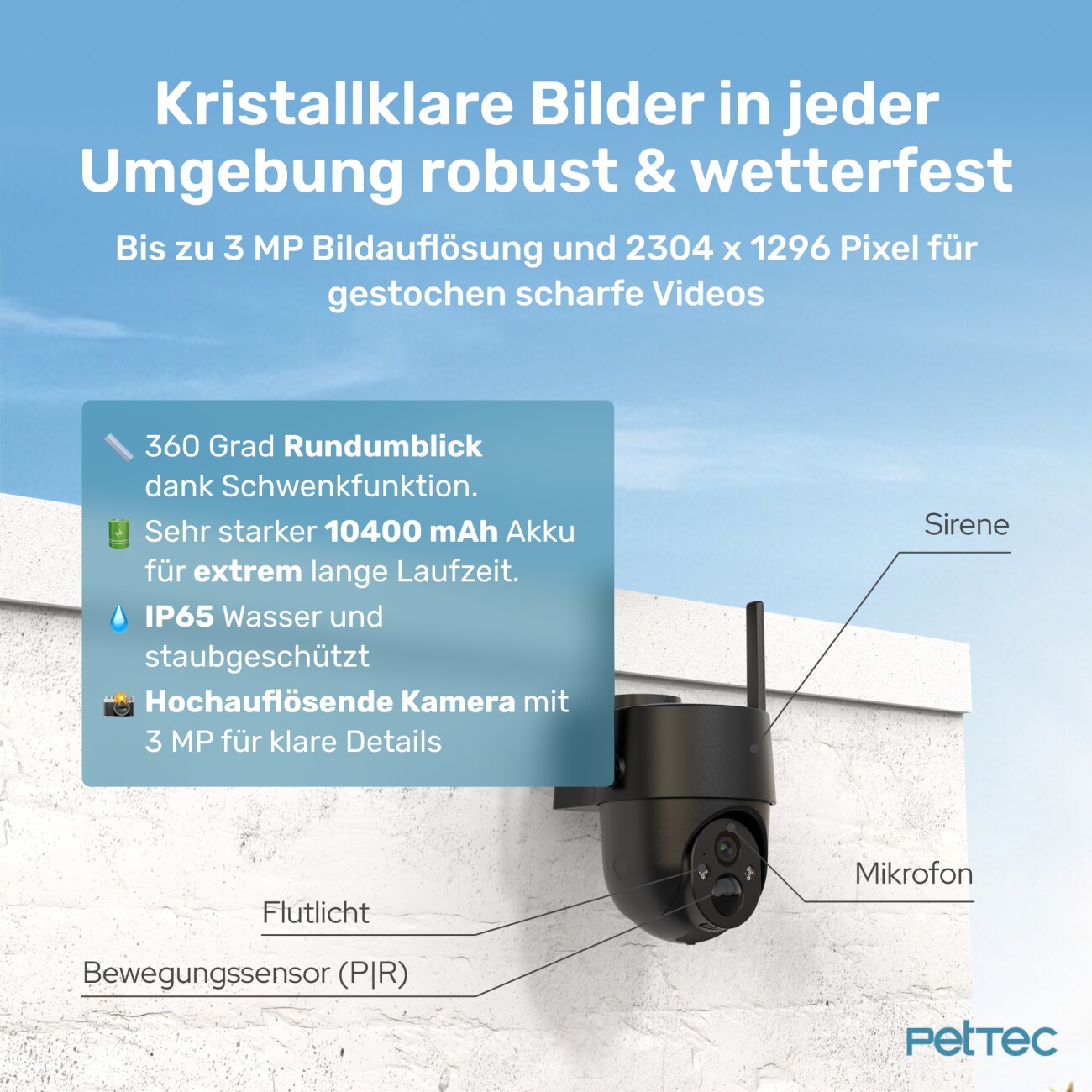 PetTec Cam Free'n 360 LTE/4G