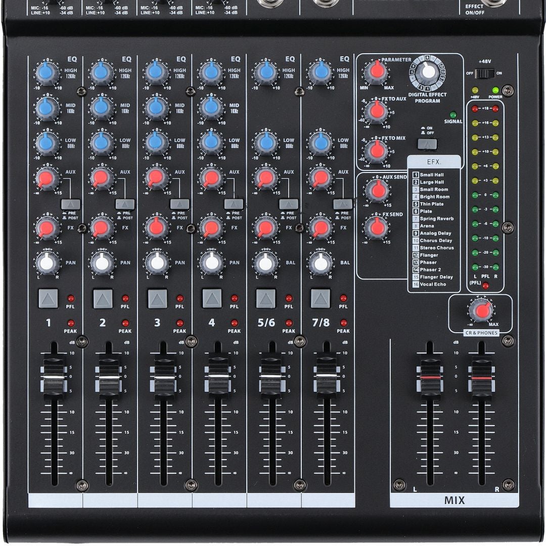 Devine MixDesk 802FX 8-kanaals mixer met FX